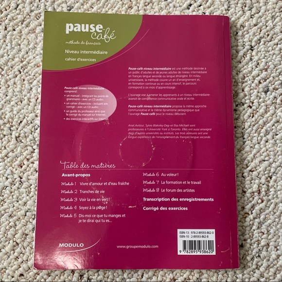 ✨2/20✨ Pause Café niveau intermédiaire cahier d’exercices - Picture 2 of 3